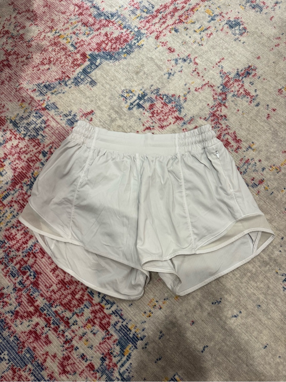lululemon athletica White Hotty Hot Low Rise 4 inch inseam Athletic Shorts